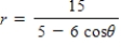 <strong>Find a polar equation of the conic with its focus at the pole. Conics Eccentricity Directrix Hyperbola </strong> A) B) C) D) E)