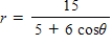 <strong>Find a polar equation of the conic with its focus at the pole. Conics Eccentricity Directrix Hyperbola </strong> A) B) C) D) E)