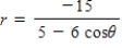 <strong>Find a polar equation of the conic with its focus at the pole. Conics Eccentricity Directrix Hyperbola </strong> A) B) C) D) E)