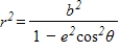 <strong>Use the following results the polar equation of the ellipse is to write the polar form of the equation of the conic . </strong> A) B) C) D) E)