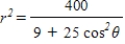 <strong>Use the following results the polar equation of the ellipse is to write the polar form of the equation of the conic . </strong> A) B) C) D) E)