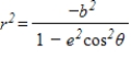 <strong>Use the following results the polar equation of the hyperbolla is to write the polar form of the equation of the conic . </strong> A) B) C) D) E)