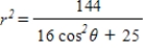 <strong>Use the following results the polar equation of the hyperbolla is to write the polar form of the equation of the conic . </strong> A) B) C) D) E)