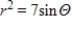 Convert the polar equation to rectangular form. ​   ​