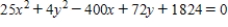Identify the conic by writing the equation in standard form. 