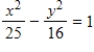 Find the center, vertices and foci of the hyperbola. ​   ​