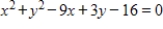 Select the graph of the equation as a circle, a parabola, an ellipse, or a hyperbola. 