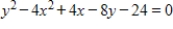 Select the graph of the equation as a circle, a parabola, an ellipse, or a hyperbola. 
