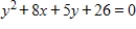 Select the graph of the equation as a circle, a parabola, an ellipse, or a hyperbola. 
