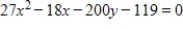 Identify the equation as a circle, a parabola, an ellipse, or a hyperbola. 