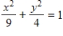 Identify the conic as a circle or an ellipse then find the center. 