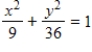 Find the vertices of the conic. ​   ​