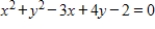 Identify the conic as a circle or an ellipse. ​   ​