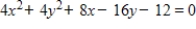 Identify the conic by writing the equation in standard form. 