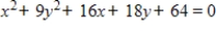 Find the center and vertices of the ellipse. ​   ​