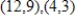 Find the inclination (in radians and degrees) of the line passing through the points.Round your answer to four decimal places for radians and round your answer to one decimal places for degree. 