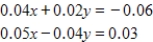 Find the angle (in radians and degrees) between the lines.Round your answer to four decimal places for radians and round your answer to one decimal places for degree. 