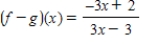<strong>Find ( f − g )(x). </strong> A) B) C) D) E)