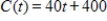 <strong>The monthly cost C of running the machinery in a factory for t hours is given by The number of hours t needed to produce x products is given by . Find the equation representing the cost C of manufacturing x products.</strong> A) B) C) D) E) 