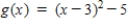 <strong>Write an equation for the function that is described by the given characteristic. The shape of , but shifted three units to the right and five units downward. </strong> A) B) C) D) E)