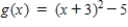 <strong>Write an equation for the function that is described by the given characteristic. The shape of , but shifted three units to the right and five units downward. </strong> A) B) C) D) E)