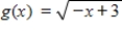 <strong>Write an equation for the function that is described by the given characteristic. The shape of , but shifted three units to the left and reflected in both the x-axis and the y-axis. </strong> A) B) C) D) E)
