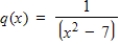 Evaluate q(4) if   . ​