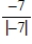 Evaluate the expression. ​   ​