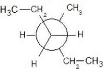 <strong>Which of the following Newman projections shows a staggered conformer of 2-methyl-butane?</strong> A)   B)   C)   D)   E)   <div style=padding-top: 35px> 