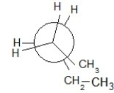<strong>Which of the following Newman projections shows an antistaggered conformation of n-pentane?</strong> A)   B)   C)   D)   E)   <div style=padding-top: 35px> 