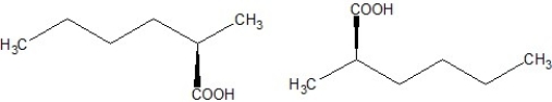 <strong>Which of the following structures are enantiomers?</strong> A)   B)   C)   D)   E)   <div style=padding-top: 35px> 