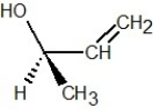 <strong>Which of the following structures is R-but-3-en-2-ol?</strong> A)   B)   C)   D)   E)   <div style=padding-top: 35px> 