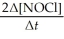 <strong>Given the following balanced equation, determine the rate of reaction with respect to [NOCl]. 2NO(g) + Cl<sub>2</sub>(g) → 2NOCl(g)</strong> A) Rate = -     B) Rate = +     C) Rate = -     D) Rate = -   E) It is not possible to determine the answer without more information. <div style=padding-top: 35px> 