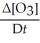 <strong>Given the following balanced equation, determine the rate of reaction with respect to [O<sub>3</sub>]. 2O<sub>3</sub>(g) → 3O<sub>2</sub>(g)</strong> A) Rate = -     B) Rate = -     C) Rate = +     D) Rate = +     E) It is not possible to determine the answer without more information. <div style=padding-top: 35px> 