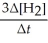 <strong>Given the following balanced equation, determine the rate of reaction with respect to [H<sub>2</sub>]. N<sub>2</sub>(g) + 3H<sub>2</sub>(g) → 2NH<sub>3</sub>(g)</strong> A) Rate = +   B) Rate = -     C) Rate = +     D) Rate = -     E) It is not possible to determine the answer without more information. <div style=padding-top: 35px> 