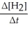 <strong>Given the following balanced equation, determine the rate of reaction with respect to [H<sub>2</sub>]. N<sub>2</sub>(g) + 3H<sub>2</sub>(g) → 2NH<sub>3</sub>(g)</strong> A) Rate = +   B) Rate = -     C) Rate = +     D) Rate = -     E) It is not possible to determine the answer without more information. <div style=padding-top: 35px> 