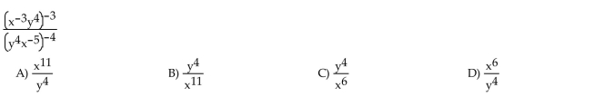 Simplify the expression. Assume that the variables in the denominator are nonzero.