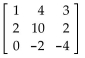 Find a row echelon form or a reduced row echelon form, as indicated, for the given matrix. -Find a reduced row echelon form for the matrix.