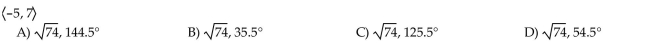 Find the magnitude and direction angle for the following vector. Give the direction angle as an angle in [0°, 360°) rounded to the nearest tenth.