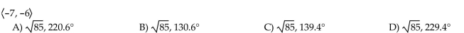 Find the magnitude and direction angle for the following vector. Give the direction angle as an angle in [0°, 360°) rounded to the nearest tenth.