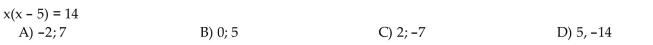 Solve the equation algebraically.
