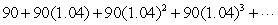Find the sum of   . If it does not exist, enter DNE.<div style=padding-top: 35px> 