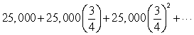Find the sum of   . If it does not exist, enter DNE.<div style=padding-top: 35px> 