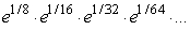 Find the value of the infinite product   to 3 decimal places.<div style=padding-top: 35px> 