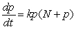 <strong>There is a theory that says the rate at which information spreads by word of mouth is proportional to the product of the number of people who have heard the information and the number who have not. Suppose the total population is N. Which of the following differential equations describe the rate,   , at which the information spreads by word of mouth?</strong> A)   B)   C)   D)   <div style=padding-top: 35px> 