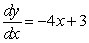 Find the solution of the differential equation   satisfying   .<div style=padding-top: 35px> 