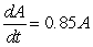 <strong>A radioactive isotope decays at a continuous rate of approximately 15% per day. If A is the amount of the isotope and t is time in days, what is the differential equation for this situation and its general solution?</strong> A)   ;   B)   ;   C)   ;   D)   ;   <div style=padding-top: 35px> 