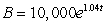 <strong>Money in a bank account grows continuously at an annual rate of 4%. Suppose $10,000 is put into an account at time t = 0. If B is the balance in the account after t years, what is the differential equation for B and its solution?</strong> A)   ;   B)   ;   C)   ;   D)   ;   <div style=padding-top: 35px> 