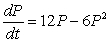 The logistic model for a population's growth is   , where P is the size of the population in millions at any time t, measured in years. What is the size of the population when the rate of increase starts to decrease?<div style=padding-top: 35px> 