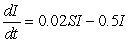 For the strain of the flu modeled by the differential equations , does the disease spread if initially ?